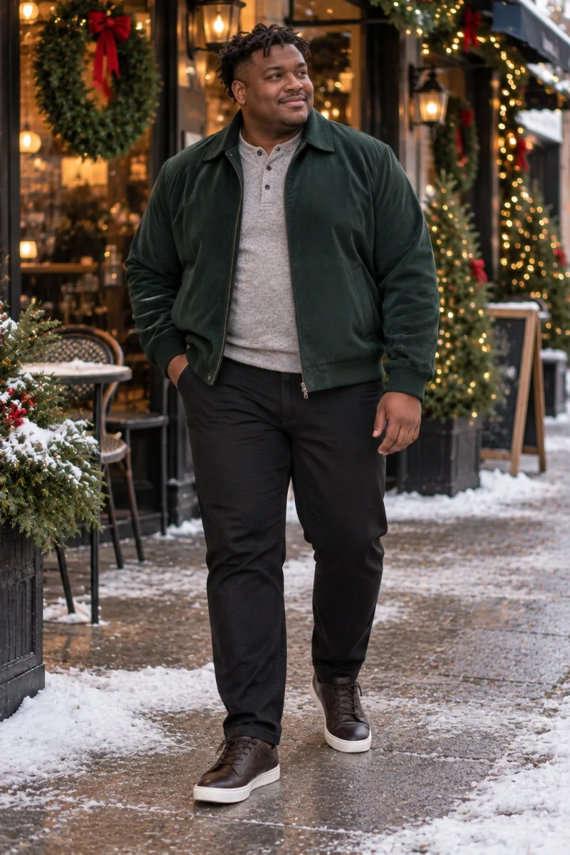Keep Green Casual With a Bomber Jacket