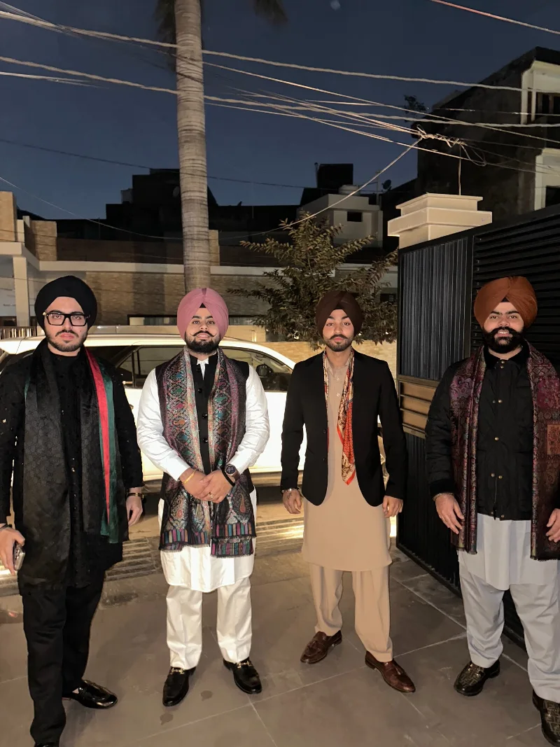 Kurta Pajama with Blazer and Shawl
