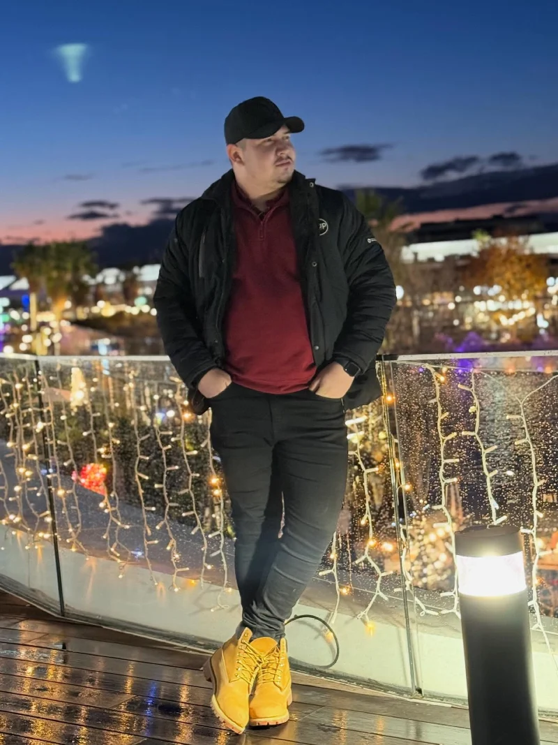 Layered Winter Jacket and Denim
