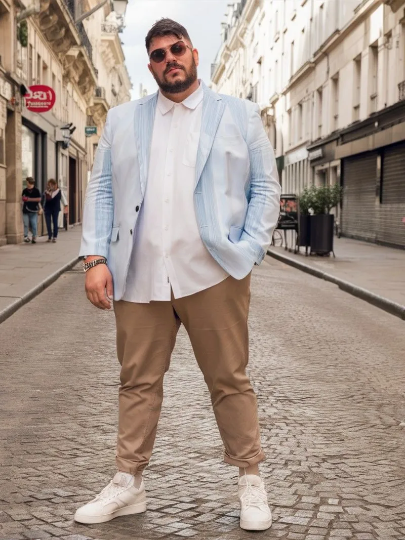 Light Blue Blazer and Chinos