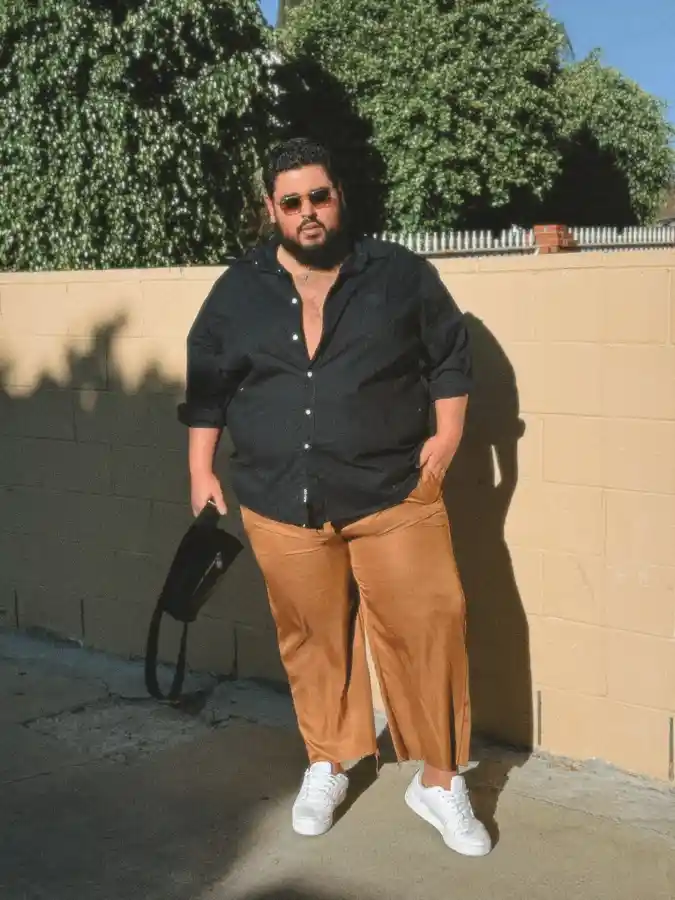 Linen Button-Down and Raw Hem Chinos