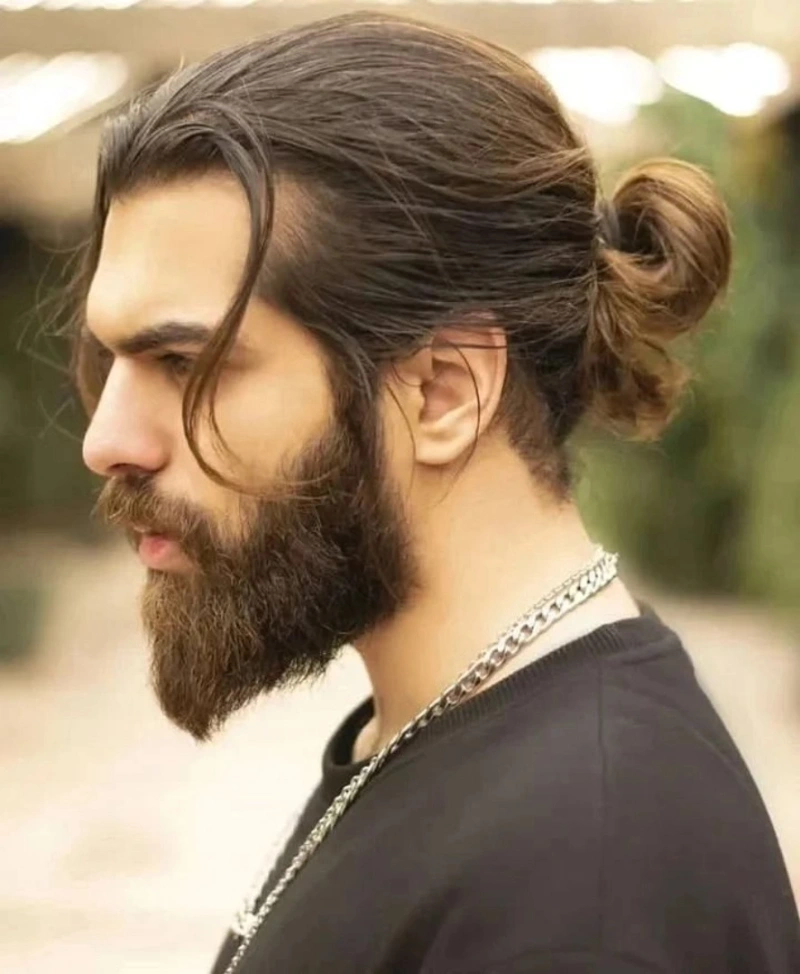 Long, Angled Ducktail Beard