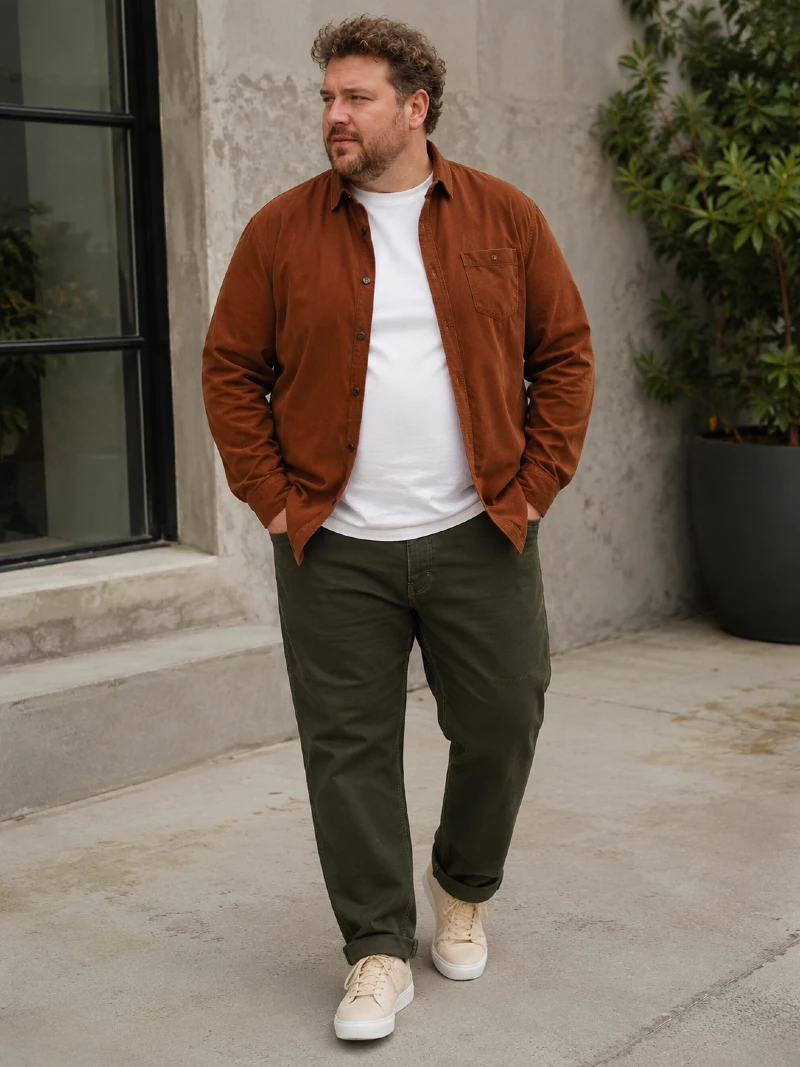 Long-Sleeved Button-Down Shirt