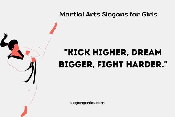 Martial Arts Slogans for Girls