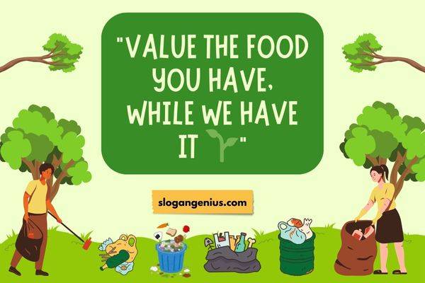 Message Encourage Reducing Food Waste