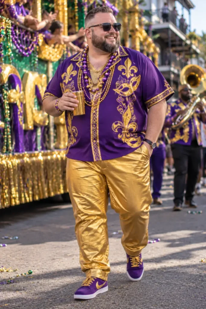 Metallic Gold and Fleur De Lis Street Set