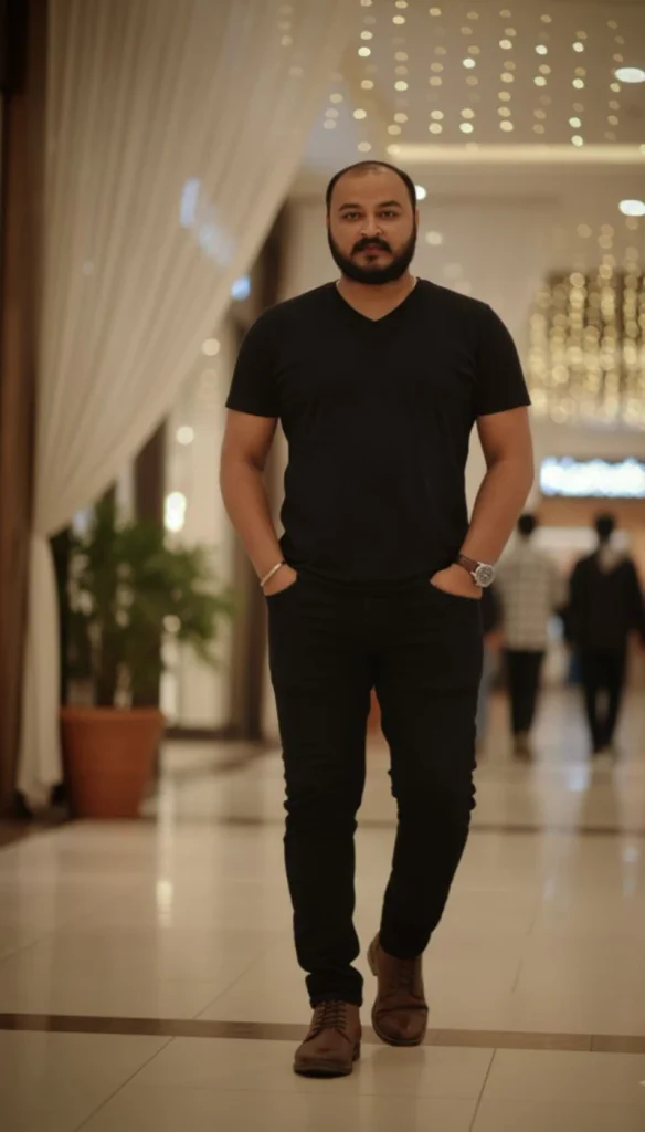 Monochromatic Black And Rugged Leather