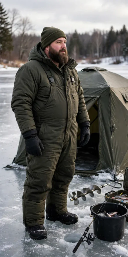 Monochromatic Olive Overalls Over Puffy Layers