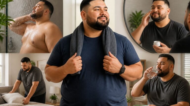 Morning Routine for Plus Size Men That Helps You Look and Feel Your Best Daily
