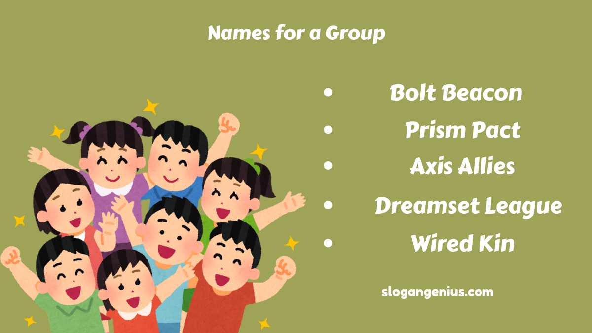 Names Ideas for a Group