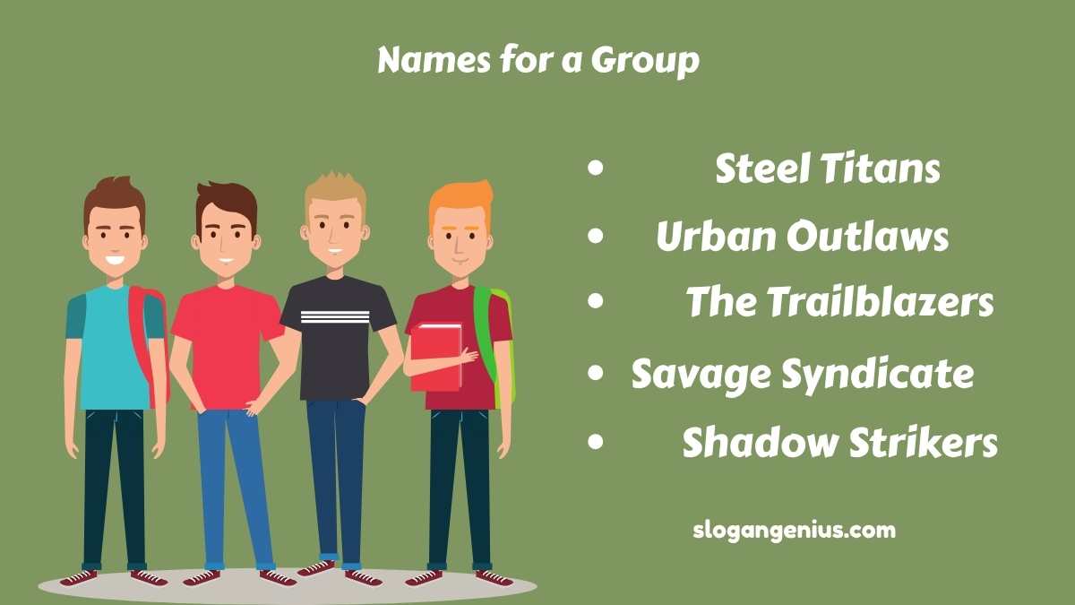 Names for a Group of Boys
