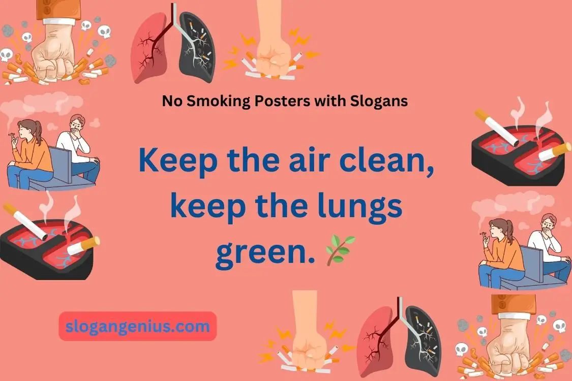 No Smoking Posters with Slogans