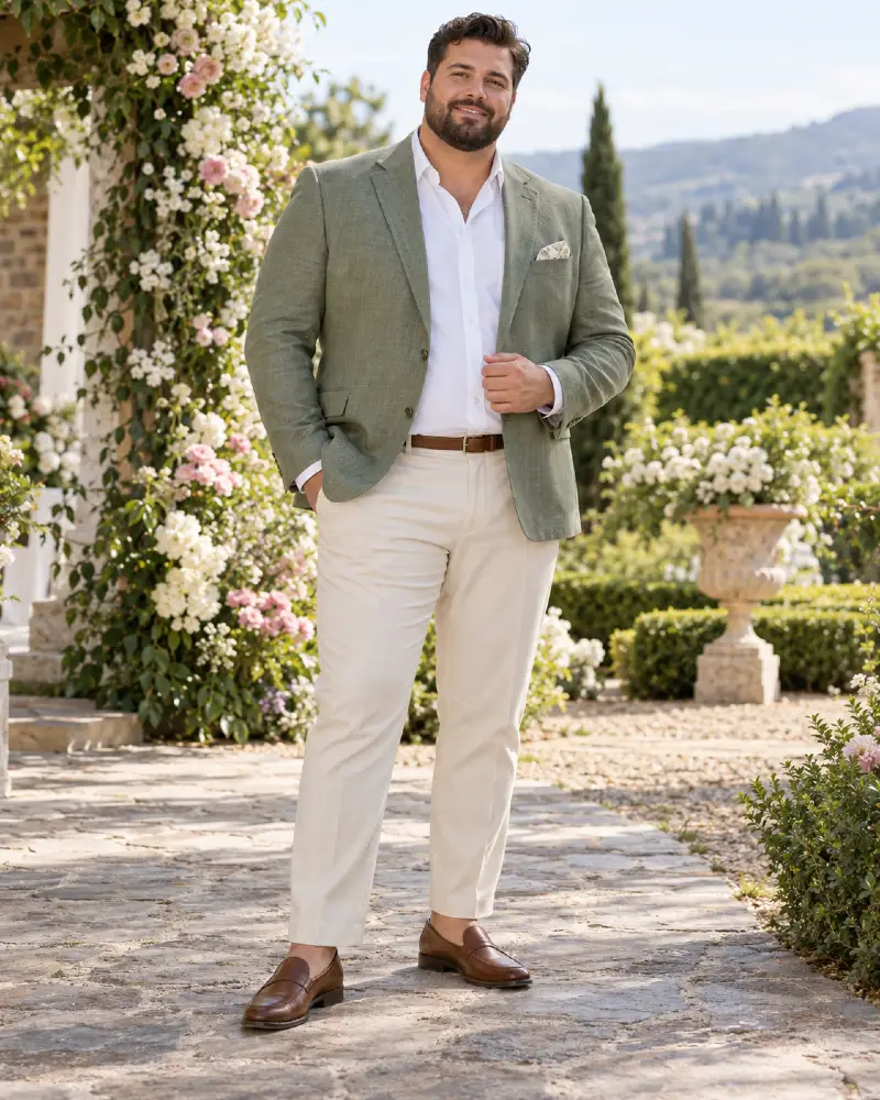 Olive Linen and Cream Separates