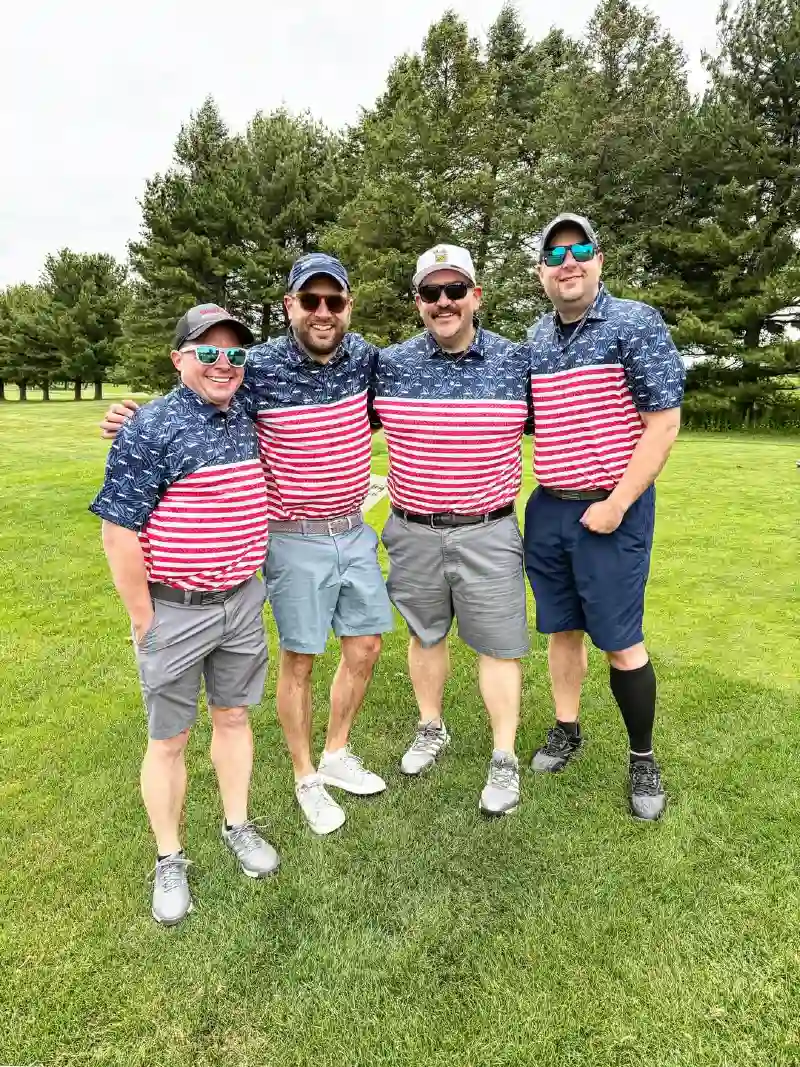 Patriotic Polo and Shorts Combo
