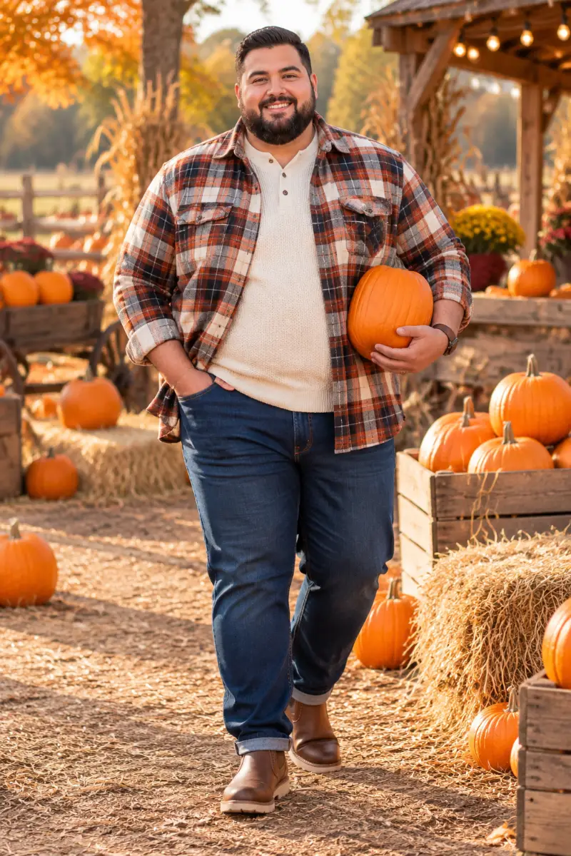 Plaid Flannel and Henley Thermal