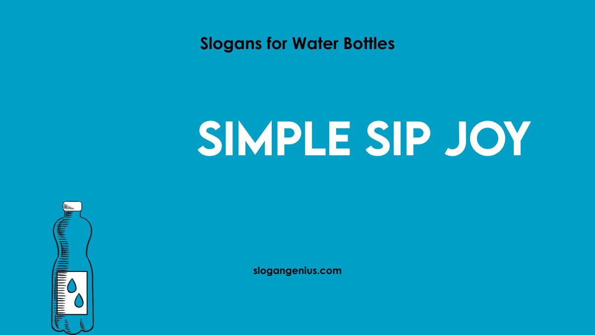 Plastic Water Bottle Slogans