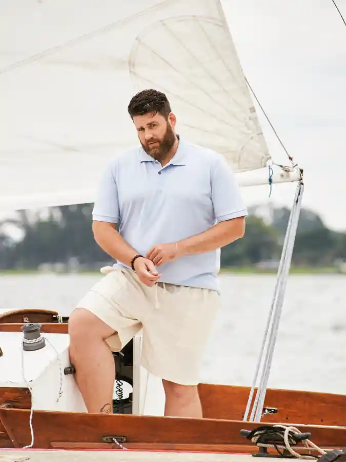 Polo Shirt and Linen Shorts