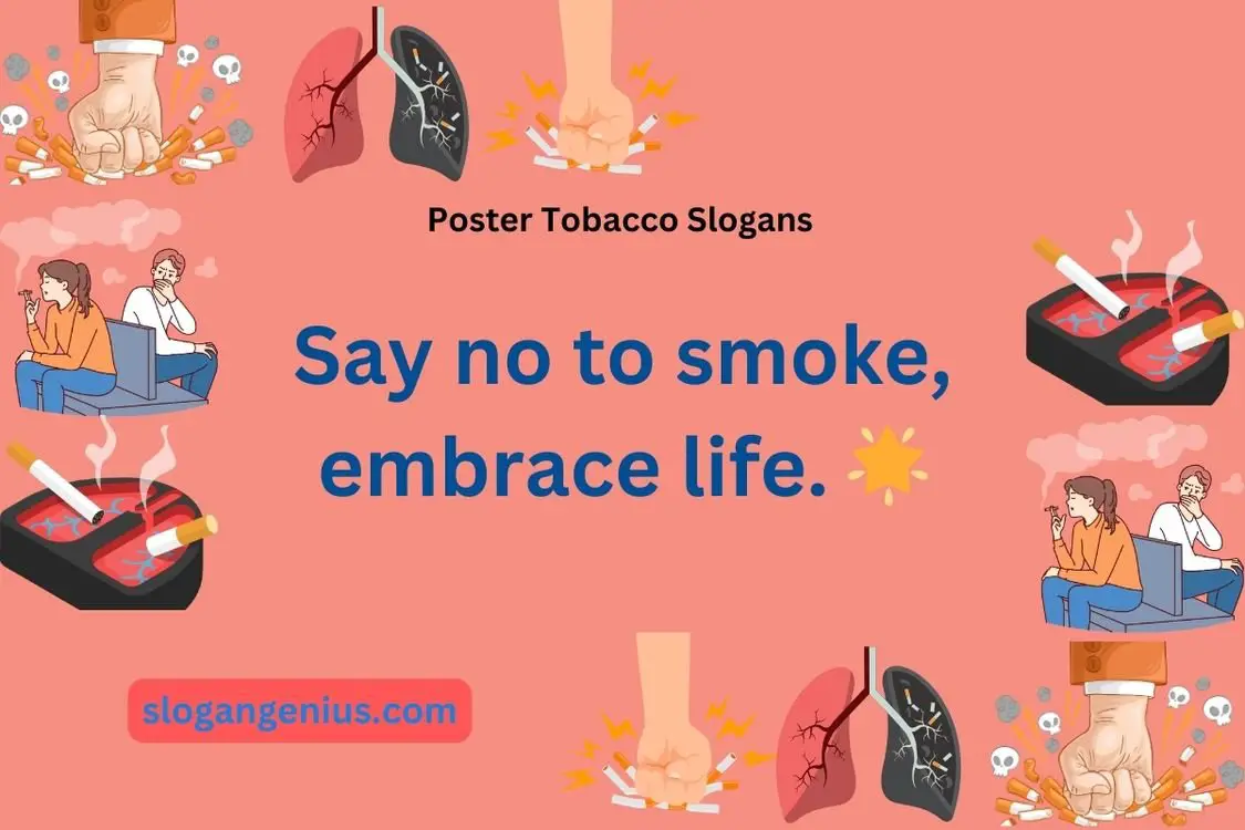 Poster for International Tobacco Day Slogans