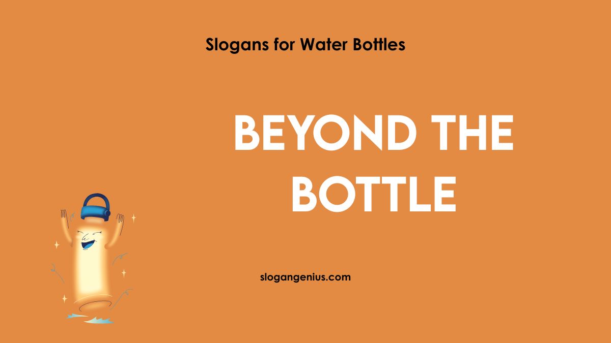 Promotional Water Bottle Slogans