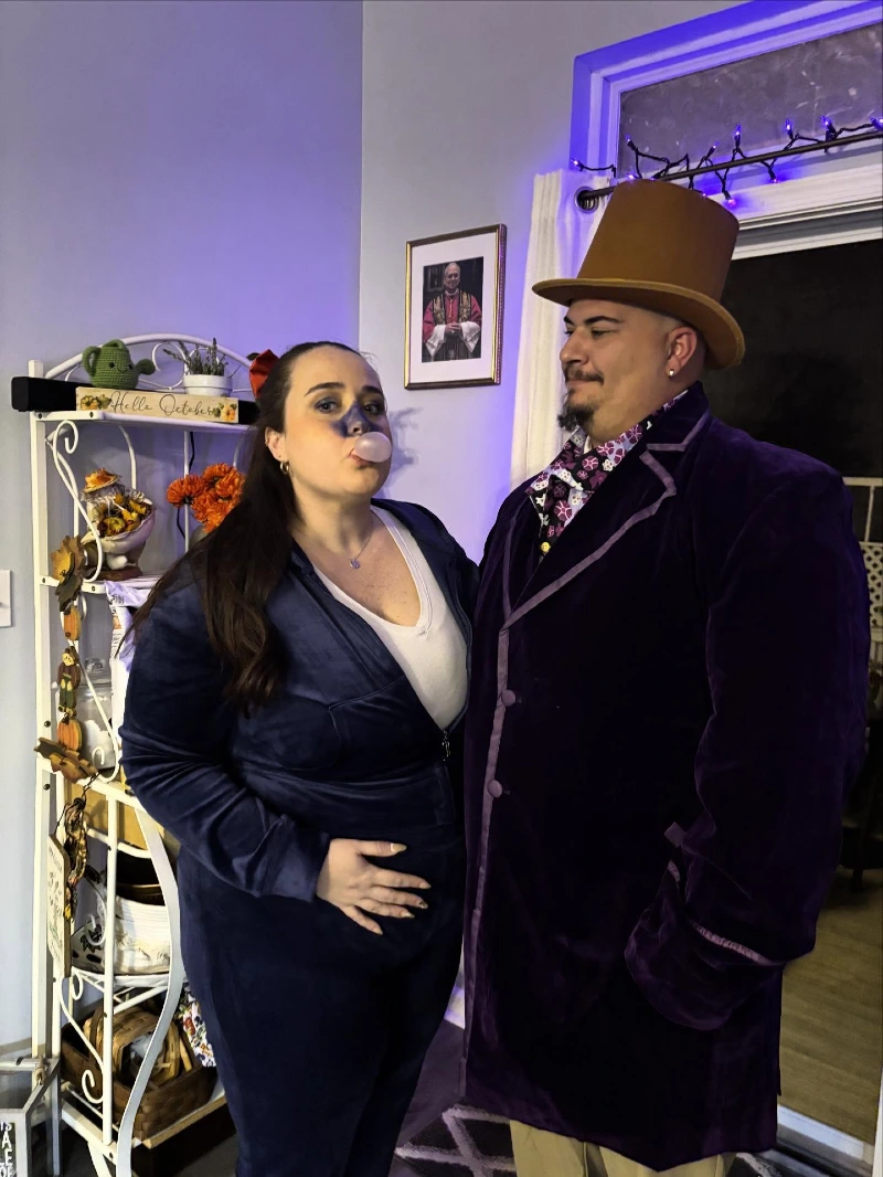 Purple Top-Hat and Blue Tracksuit Couples