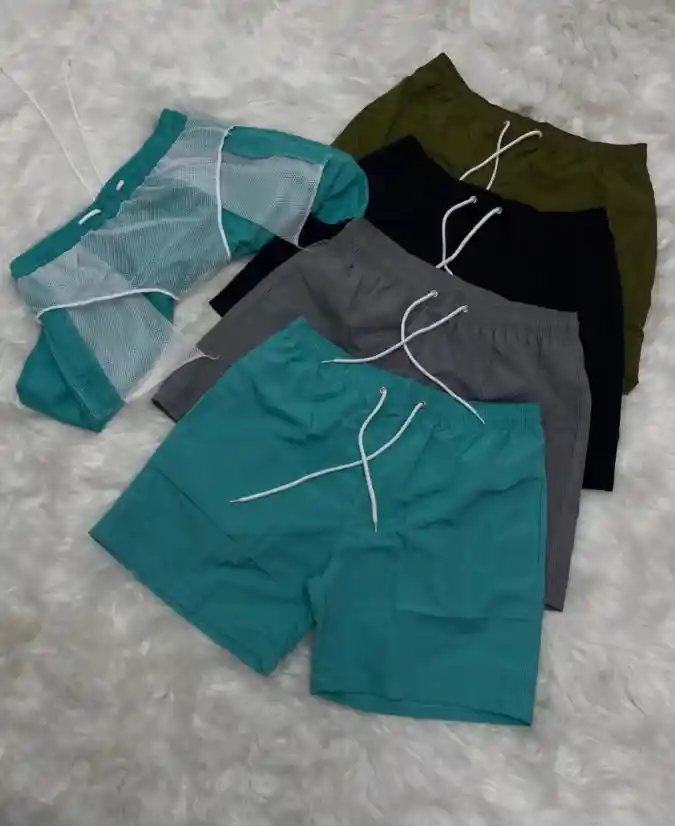 Quick-Dry Mesh-Lined Swim Shorts