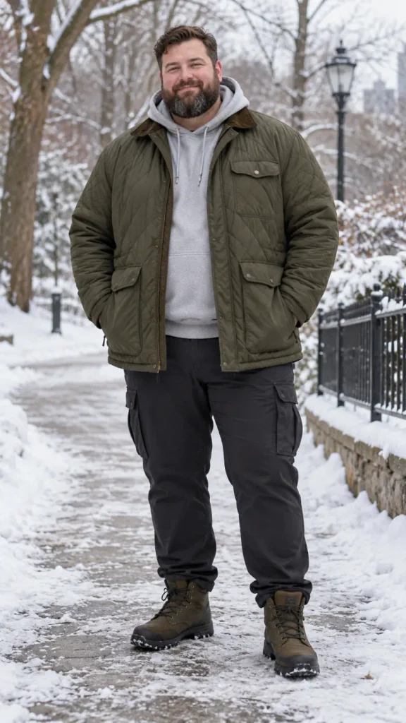Quilted Olive Field Jacket