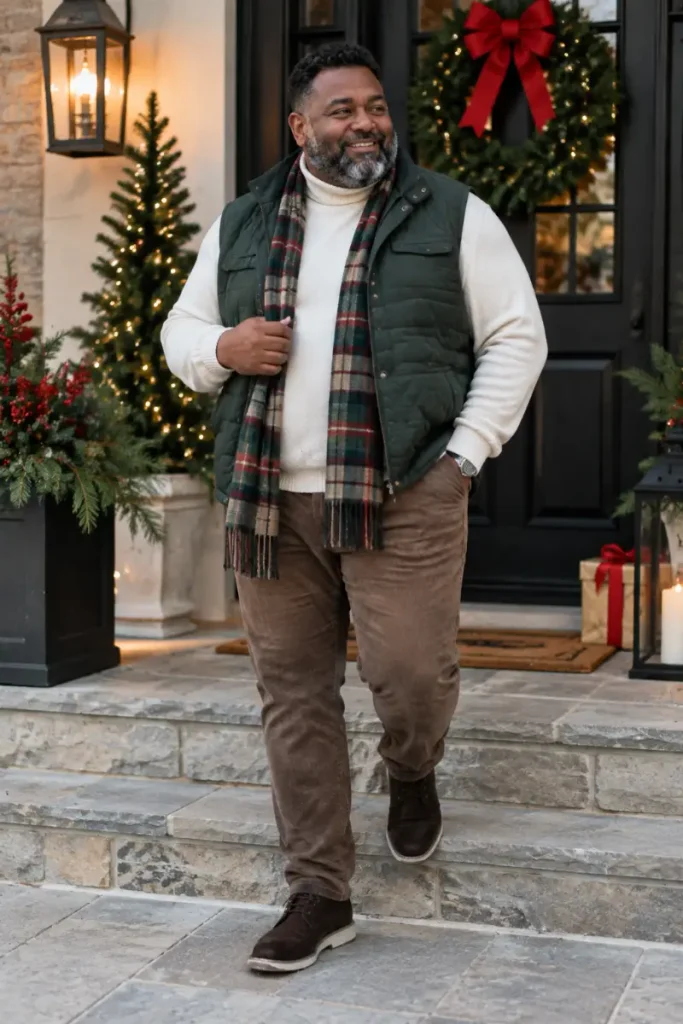 Quilted Vests and Textured Corduroy