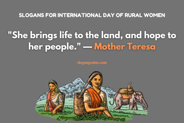 Quotes for International Day of Rural Women 