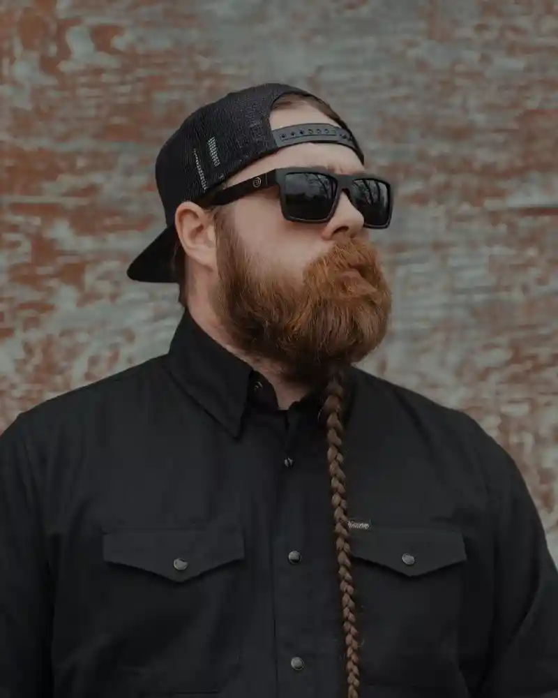 Rectangular Matte Black Sunglasses