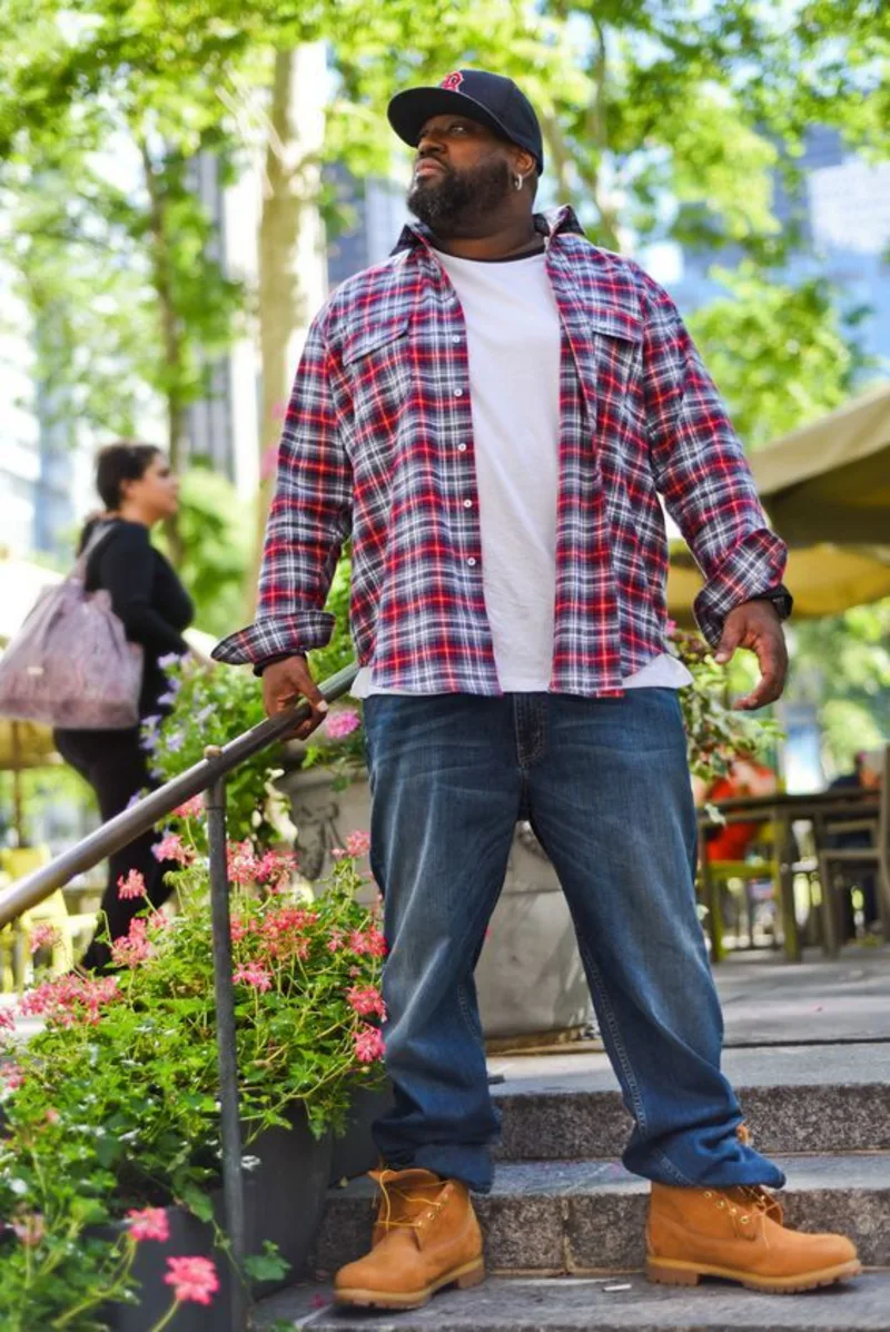 Red Plaid Flannel With Dark Jeans