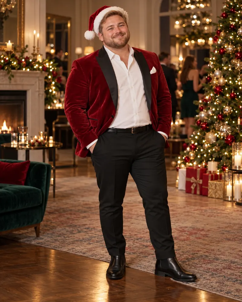 Red Velvet Cocktail Santa