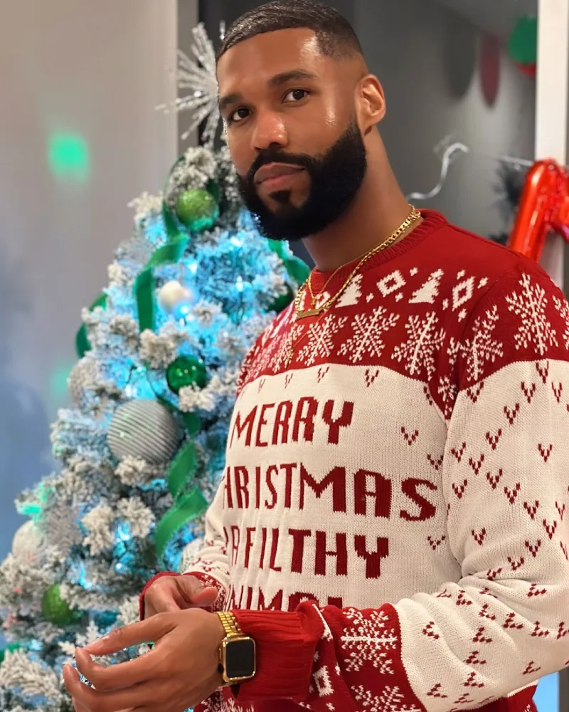 Red and White Holiday Sweater