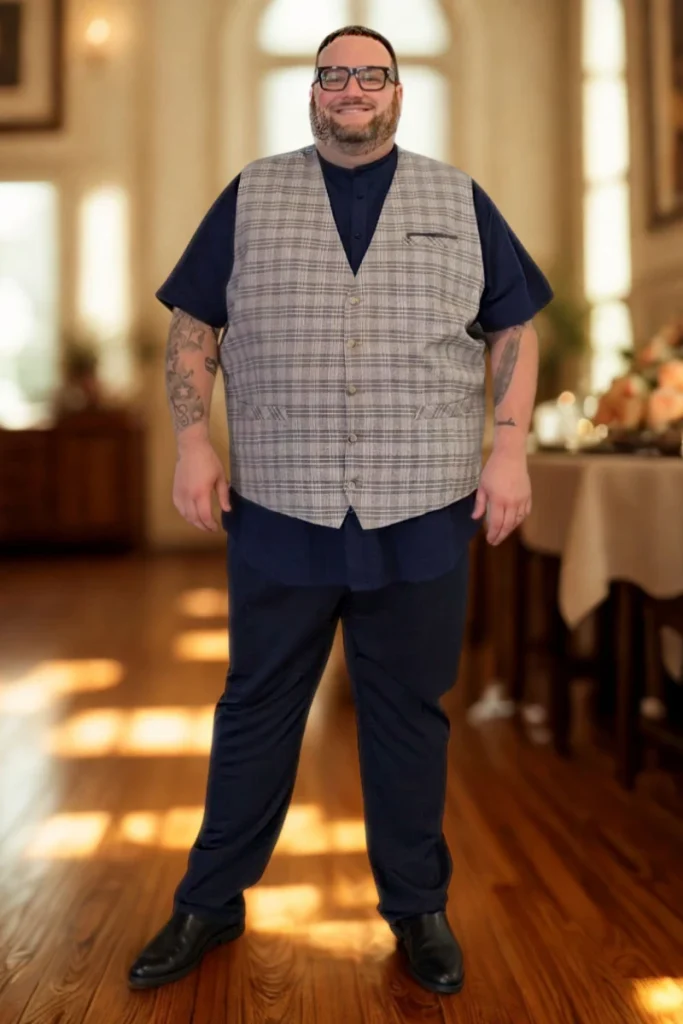 Relaxed Plaid And Untucked Navy