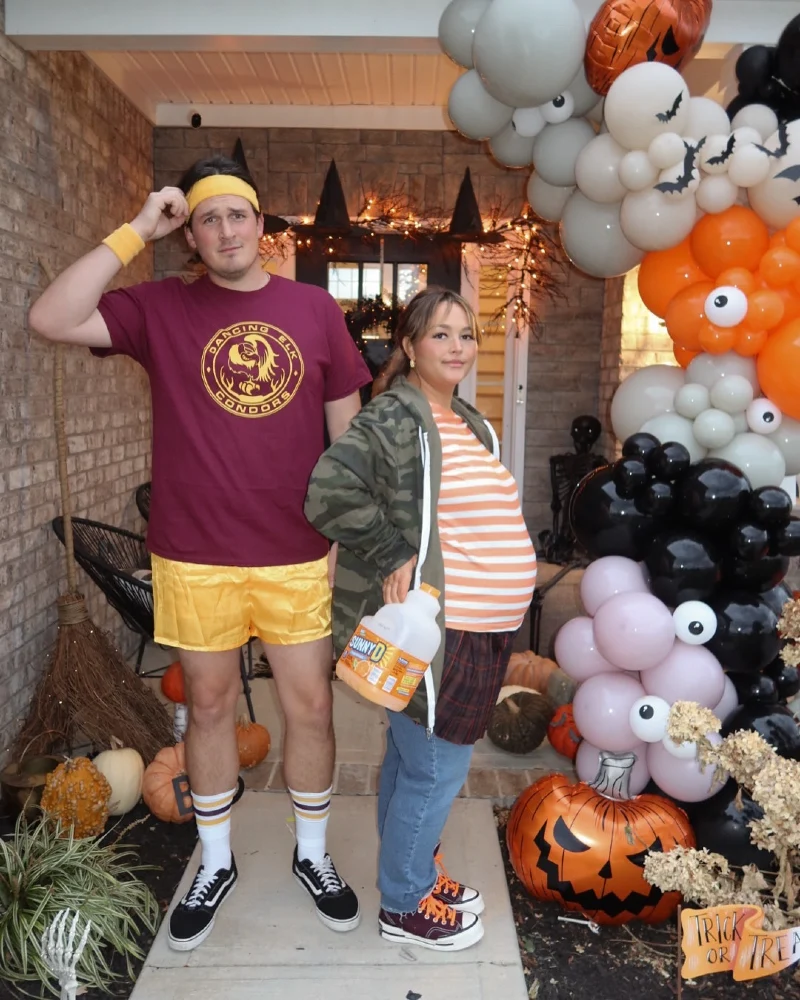 Retro High-School Runner and Pregnant