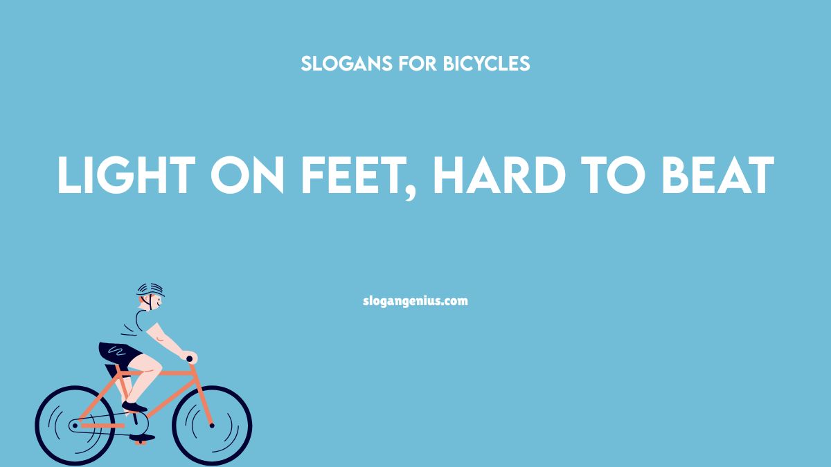 Rhyming Bicycle Slogans