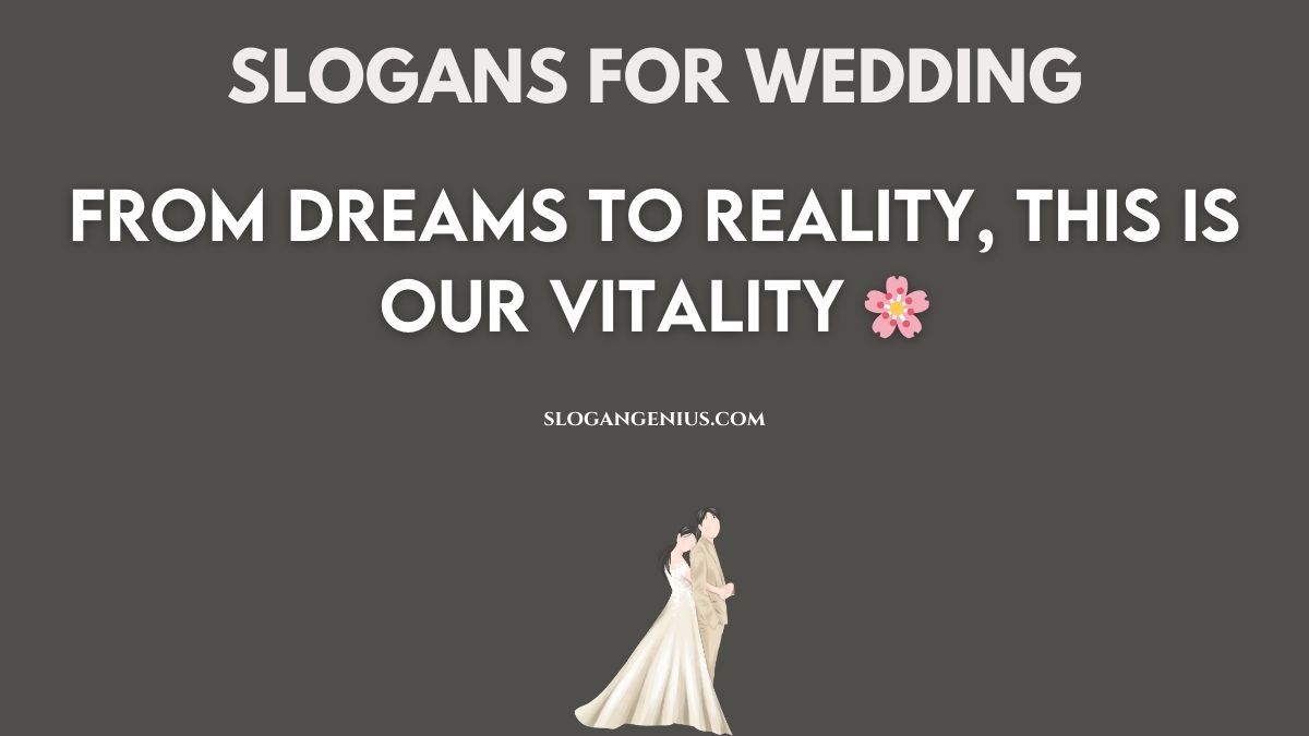 Rhyming Slogans for Wedding