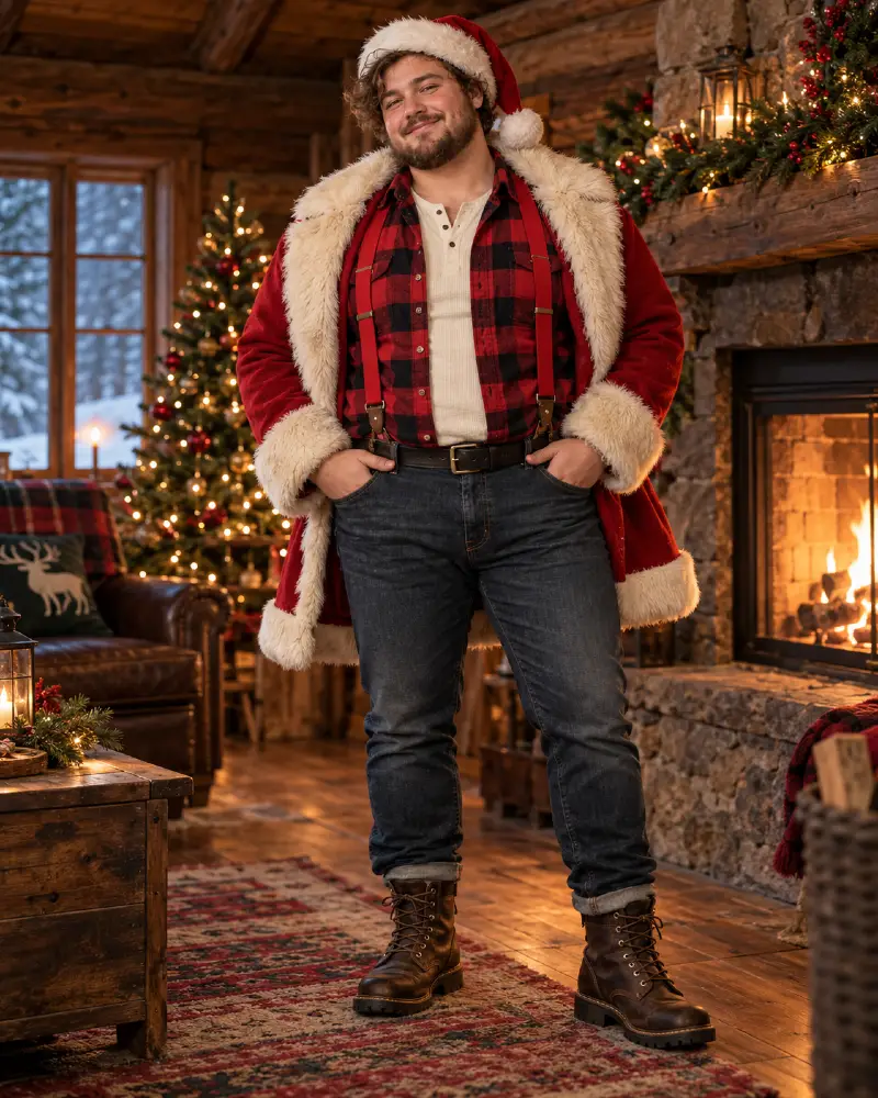 Rugged Cabin Santa