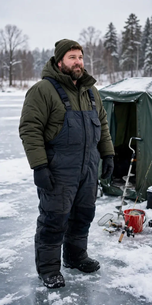 Rugged Charcoal Bibs and Olive Insulation