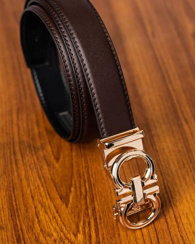 Salvatore Ferragamo Gancini Leather Belt