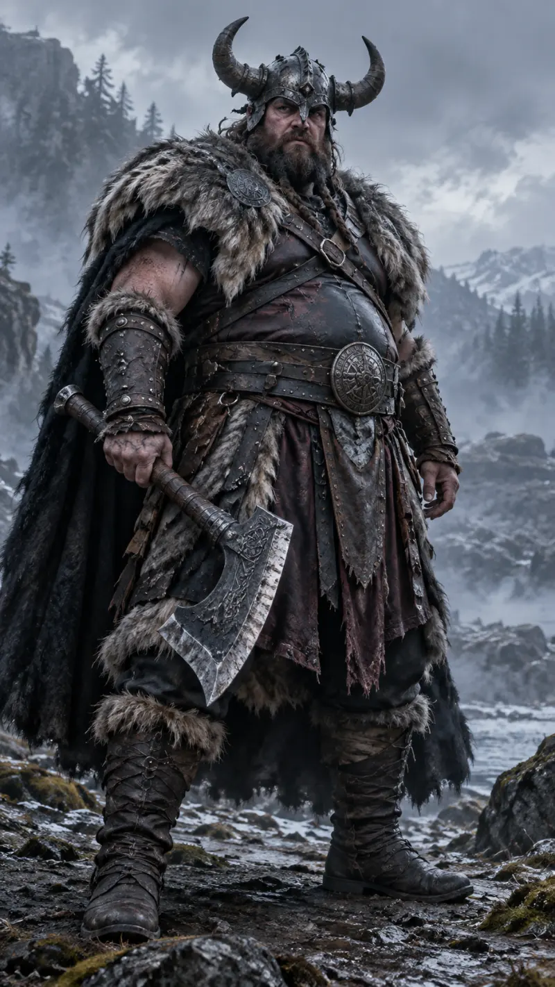 Savage Viking Berserker Costume for Plus Size Men