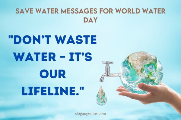 Save Water Messages for World Water Day