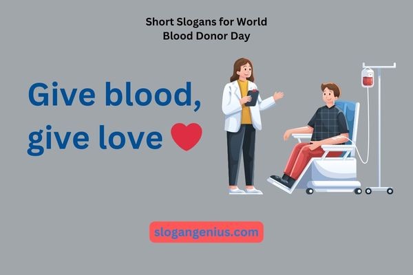 Short Slogans for World Blood Donor Day