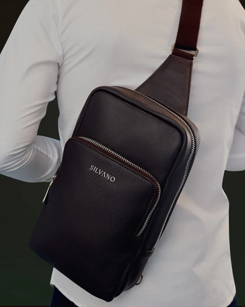 Silvano Leather Sling Crossbody Bag