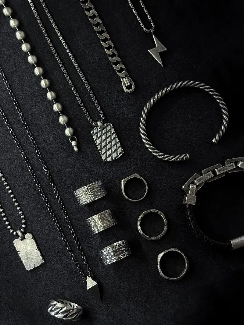 Silver Rings, Necklaces, and Bracelets