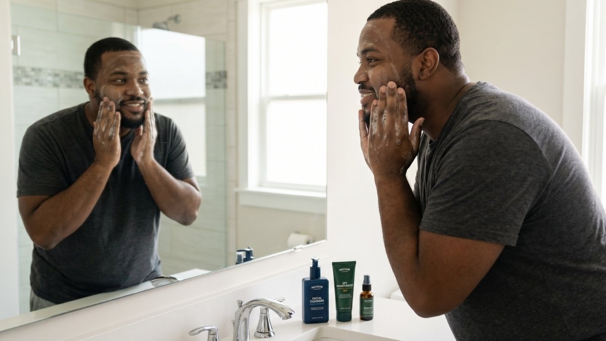 Simple Skincare Routine for Plus Size Men — Look Better in 5 Minutes a Day