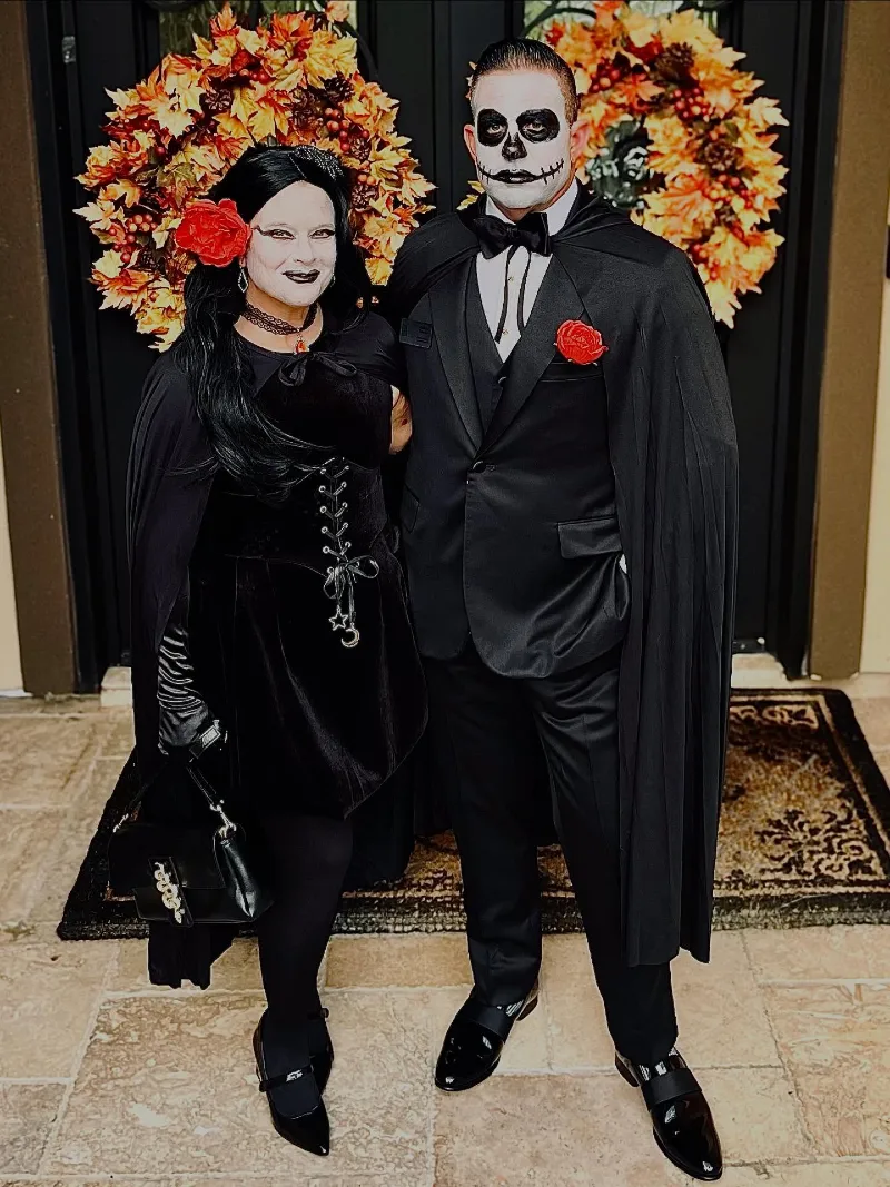 Skeleton Groom and Gothic Bride Couples