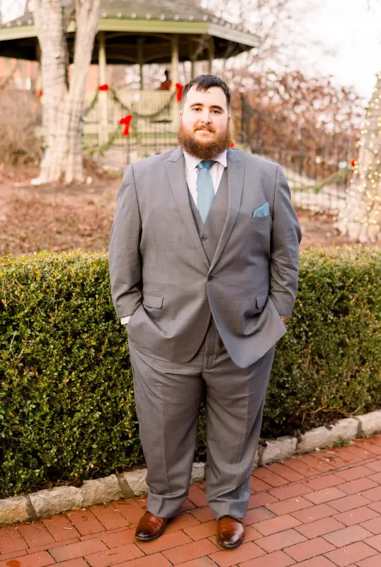 Slate Gray Three Piece Suit