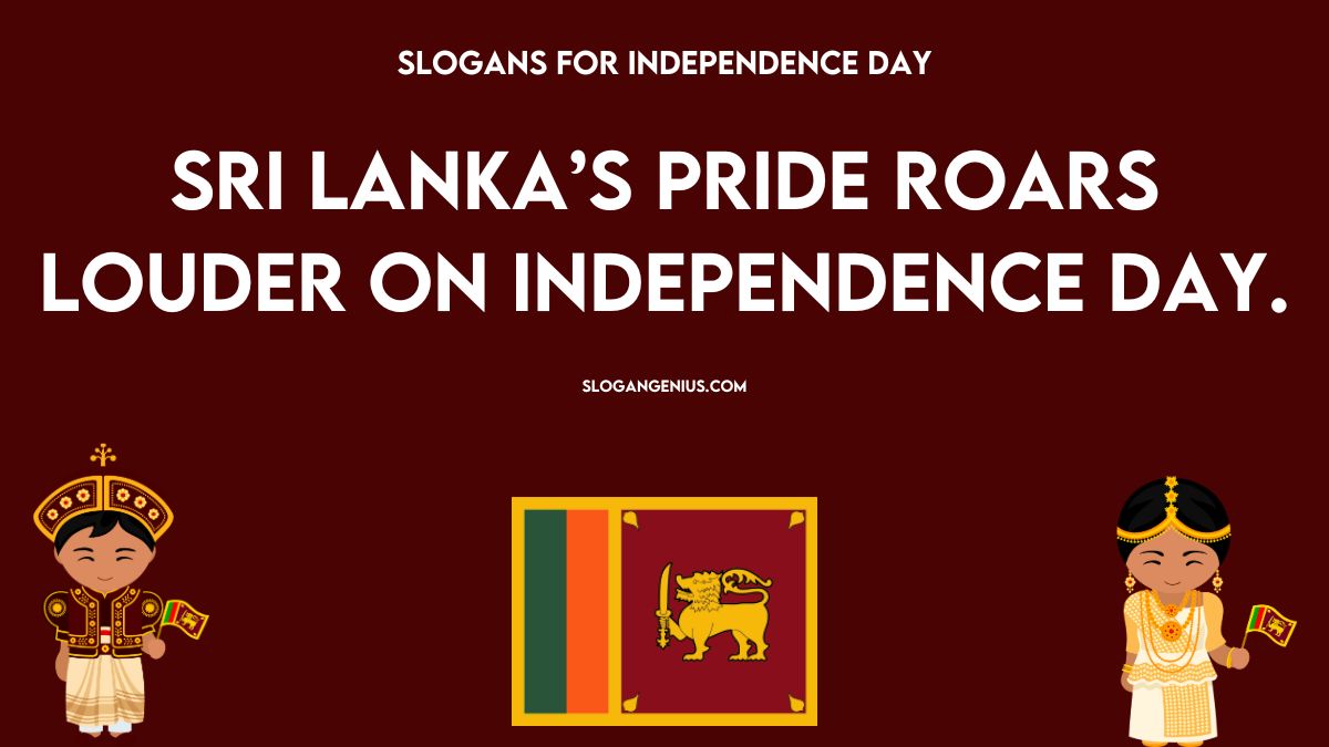 Slogans For Independence Day of Sri Lanka