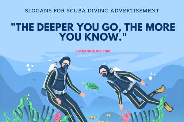 Slogans for Scuba Diving Advertisement