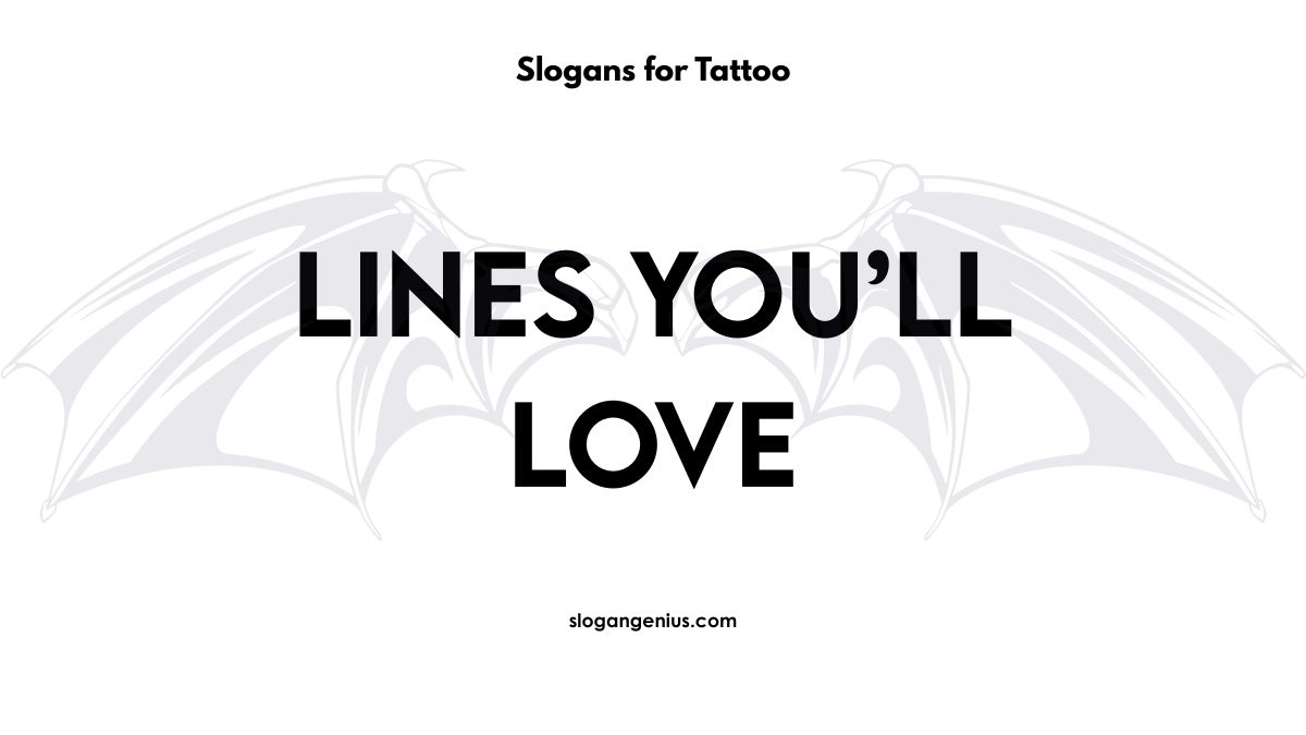Slogans for Tattoo Shop